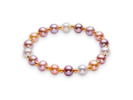 Freshwater Multicolor Pearl Bracelet For Cheap