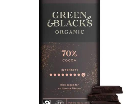 Green & Blacks Organic Dark Chocolate 70% (90g) Fashion