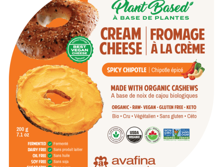 Avafina Organics Vegan Cream Cheese - Spicy Chipotle (200g) on Sale