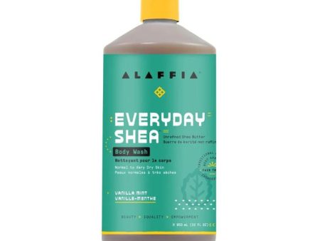 Alaffia Everyday Shea Body Wash - Vanilla Mint (950ml) Hot on Sale