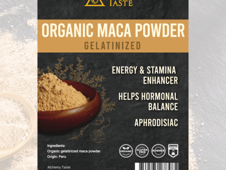 Alchemy Taste Organic Gelatinized Maca Powder (227g) For Discount