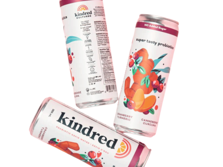 Kindred Water Kefir - Cranberry Turmeric (355ml) Cheap