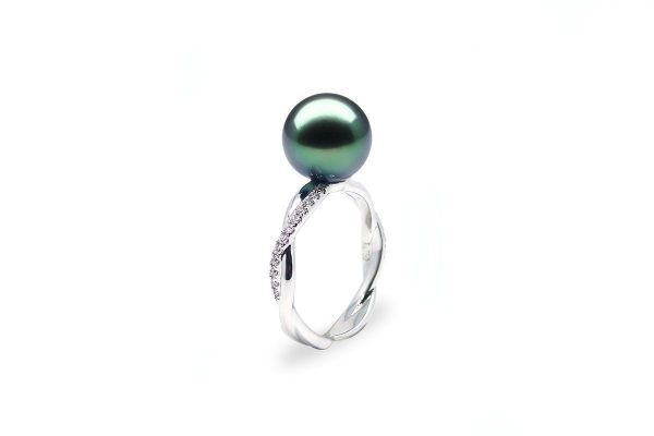 Twist Tahitian Pearl Ring Fashion