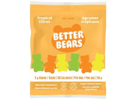 Better Bears Vegan Gummies - Tropical Citrus (50g) Online now