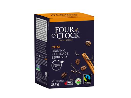 Four O Clock - Espresso Organic Fairtrade Chai Tea (16ct) For Cheap