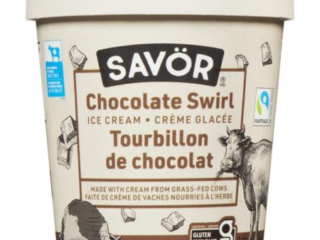 Savor Grass-Fed Ice Cream -Chocolate Swirl (473ml) Supply