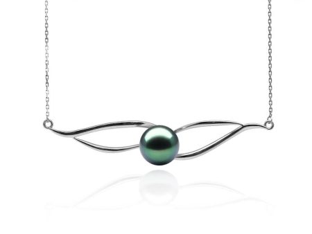 Twisted Wings Tahitian Black Pearl Pendant Fashion