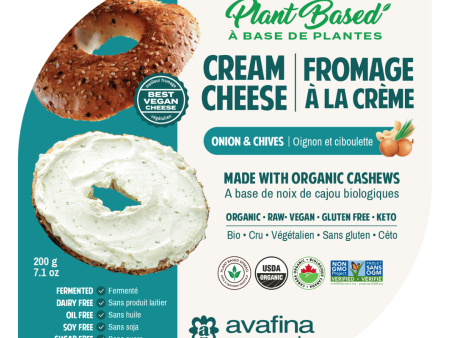 Avafina Organics Vegan Cream Cheese - Onion & Chive (200g) Cheap