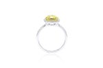 1ct Double Halo Yellow Diamond Ring For Cheap