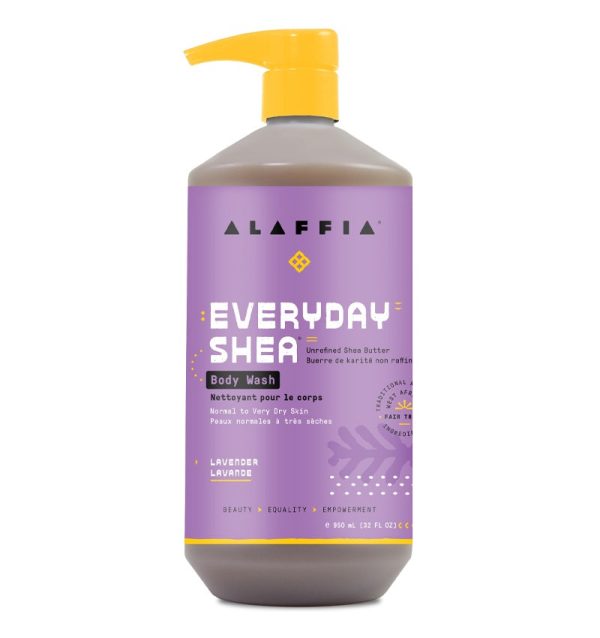 Alaffia Everyday Shea Body Wash - Lavender (950ml) For Cheap