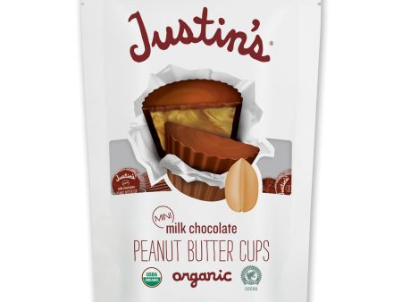 Justin s Organic Mini Milk Peanut Butter Cups (120g) on Sale