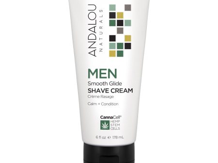 Andalou Naturals MEN Smooth Glide Shave Cream (178ml) Hot on Sale