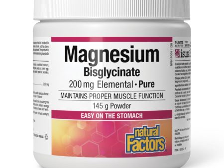 Natural Factors Magnesium Bisglycinate 200mg (145g) For Discount