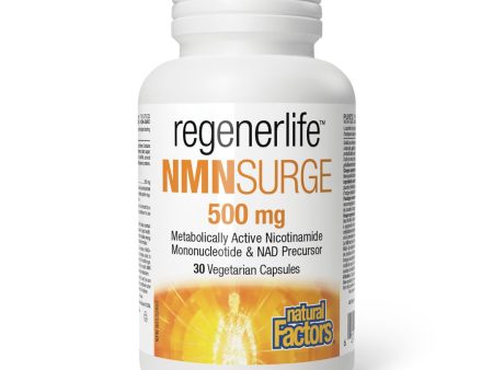 Natural Factors RegenerLife NMNSurge 500mg (30 VCaps) Supply