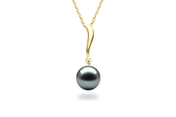 Wave Black Pearl Pendant Online Sale