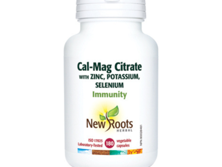 New Roots Cal-Mag Citrate w  Zinc, Potassium, Selenium (180 VCaps) Sale