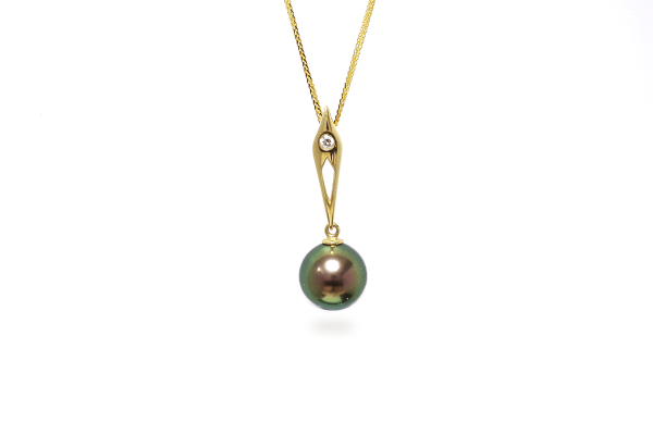 Spade Black Pearl Pendant For Discount