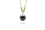 Golden Balls Black Pearl Pendant on Sale