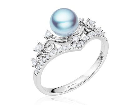 Majesty Tiara Akoya Pearl Ring Online Hot Sale