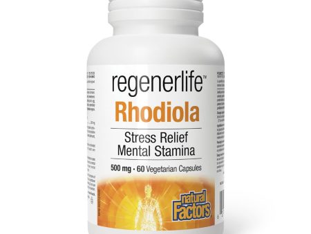 Natural Factors Regenerlife Rhodiola 500mg (60vcaps) Online Hot Sale