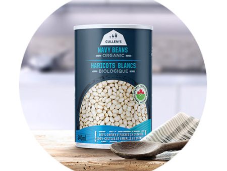 Cullen s Organic Navy Beans (540ml) Online Hot Sale