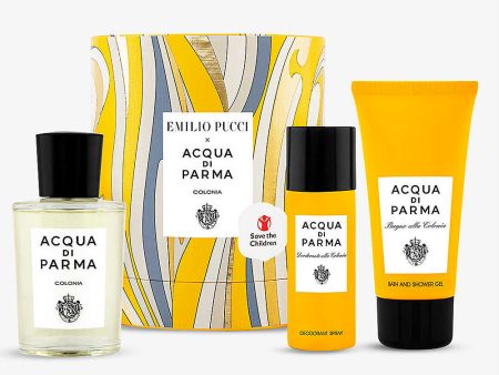 Acqua Di Parma Colonia 3.4 oz 3 Piece Gift Set for men Supply