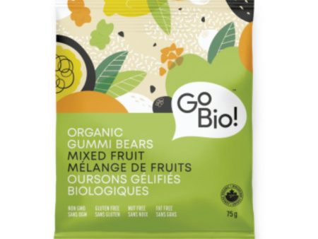 Go Bio Organic Gummi Bears - Mixed Fruit (75g) For Discount