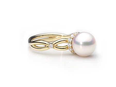 Ballet Akoya Pearl Ring Online