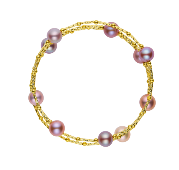 Coil Freshwater Pearl Multicolor  Bracelet Cheap