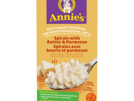 Annie s Homegrown Spirals with Butter & Parmesan (149g) Online Hot Sale