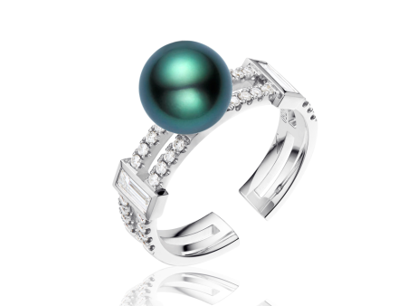 Paris Black Pearl Ring For Cheap