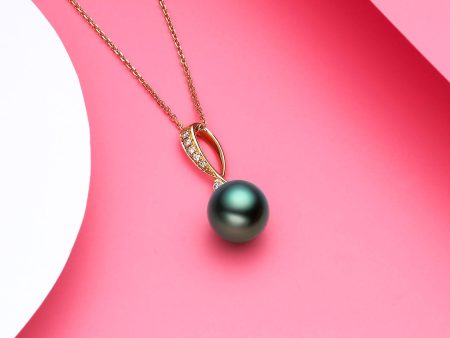 Elegance Black Pearl Pendant Discount