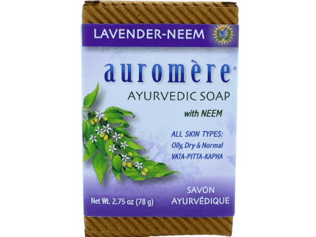 Auromere Soap - Lavender-Neem (78g) For Sale