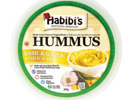 Habibi s Hummus Basil & Garlic (240g) Fashion