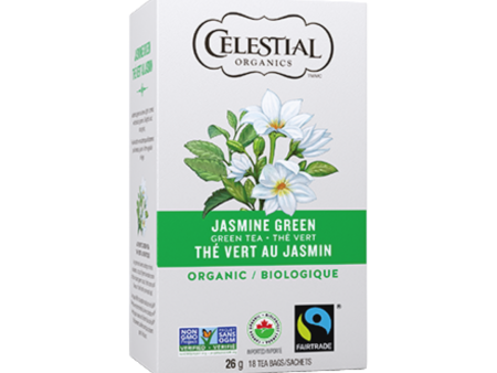 Celestial Organics Jasmine Green Tea (18 Bags) Hot on Sale