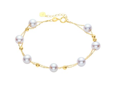 Double Layer Freshwater Pearl Bracelet Hot on Sale