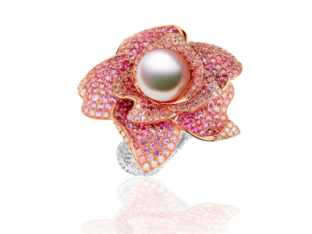 La Fleur Akoya Pearl Ring Sale