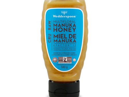 Wedderspoon Raw Multifloral Manuka Honey KFactor12 (340g) Hot on Sale