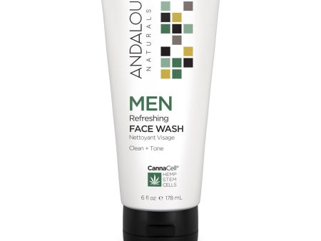 Andalou Naturals MEN Refreshing Face Wash (178ml) For Discount