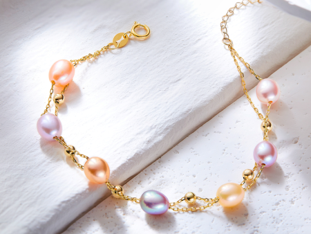 Double Layer Drop Freshwater Pearl Bracelet For Discount