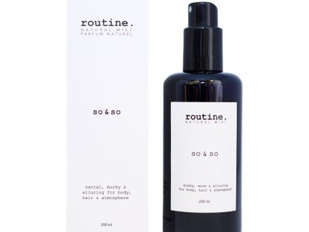 Routine Natural Mist - So & So (200ml) Online Sale