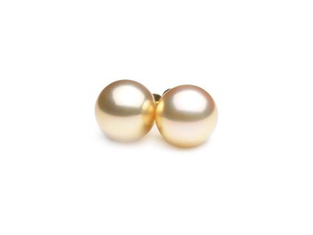 Champagne Metallic Freshwater Pearl Earrings Online Sale