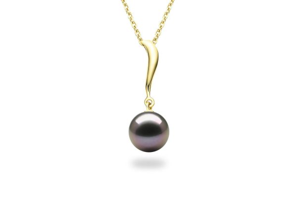 Wave Black Pearl Pendant Online Sale