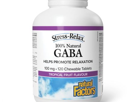 Natural Factors Stress-Relax GABA (100 mg) (120 Chewable Tablets) Fashion