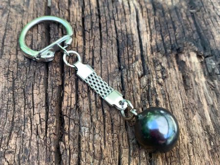 SHUNGITE Keyring ~ SOLID 18mm Shungite Sphere Fashion