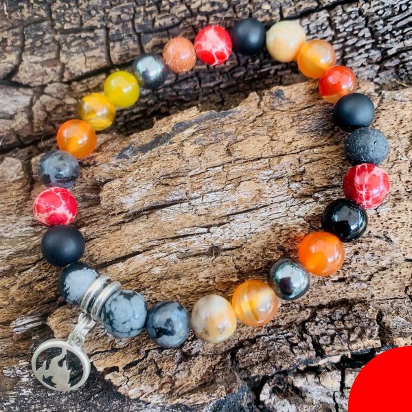 ELEMENT Bracelet [#2F] ~ FIRE ~ Aries . Leo . Sagittarius ~ [medium+] For Cheap