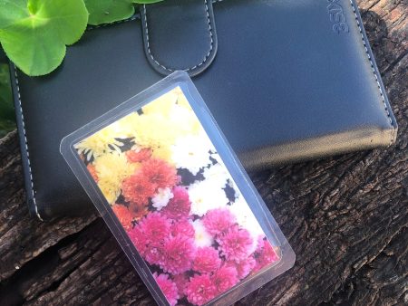 Shungite + CSilver Mobile Phone KiCard ~ EMF Protection ~ FLOWERS#2 For Sale