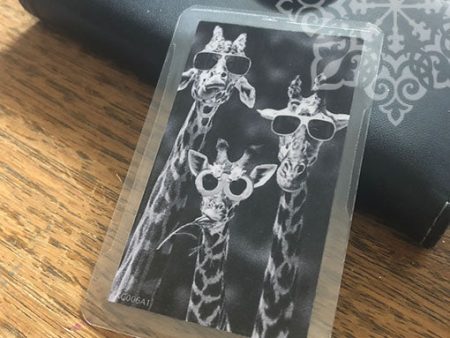 Shungite + CSilver Mobile Phone KiCard ~ EMF Protection ~ COOL GIRAFFES For Discount