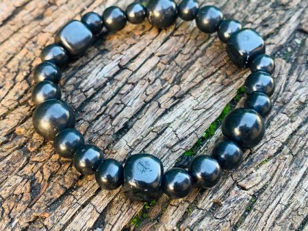 Authentic Solid Shungite Bracelet (Large)BMIX05 Sale