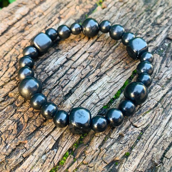 Authentic Solid Shungite Bracelet (Large)BMIX05 Sale